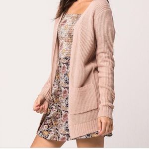 Full Tilt Lace Up Back Cardigan